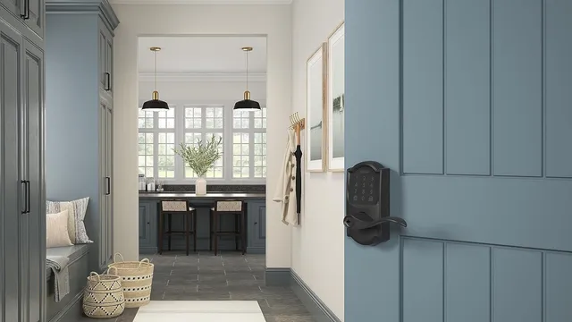 Smart door lock installation Birmingham AL on residential home